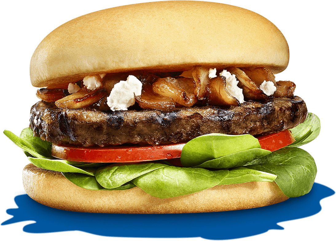 Greek-style Spinach & Onion Burger